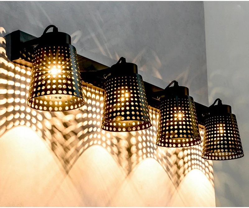 

LOFT Industrial Retro Iron Wrought Iron Steering Wall Light Bedside Corridor Wall Light living room light