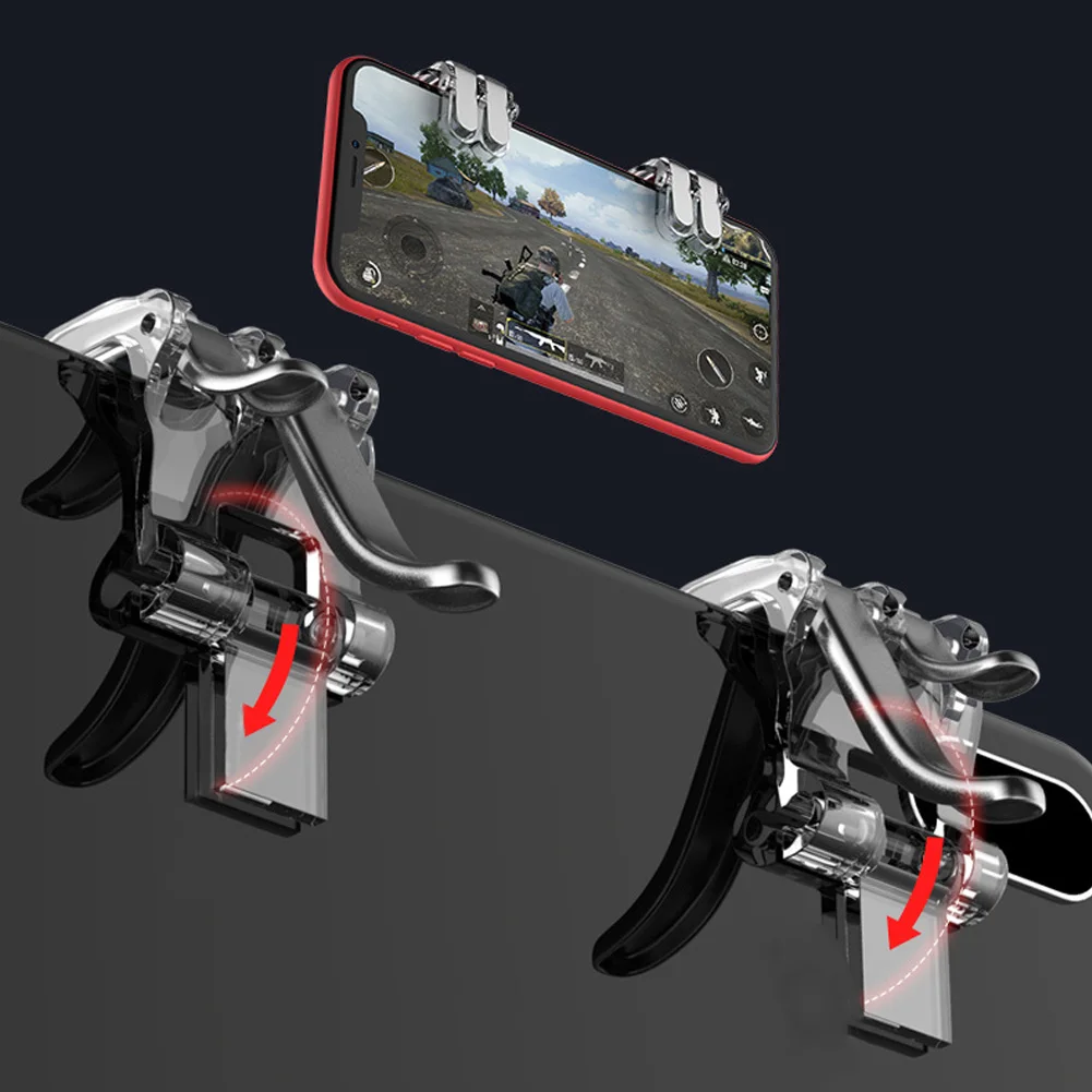 W6 1 пара контроллер Assist Grip Кнопка триггера стрельба игровой коврик пожарный Мобильный держатель для телефона