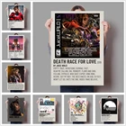 Картина на холсте Juice Wrld, Постер в стиле хип-хоп, Настенная картина со звездами, декор для гостиной, спальни, мальчика