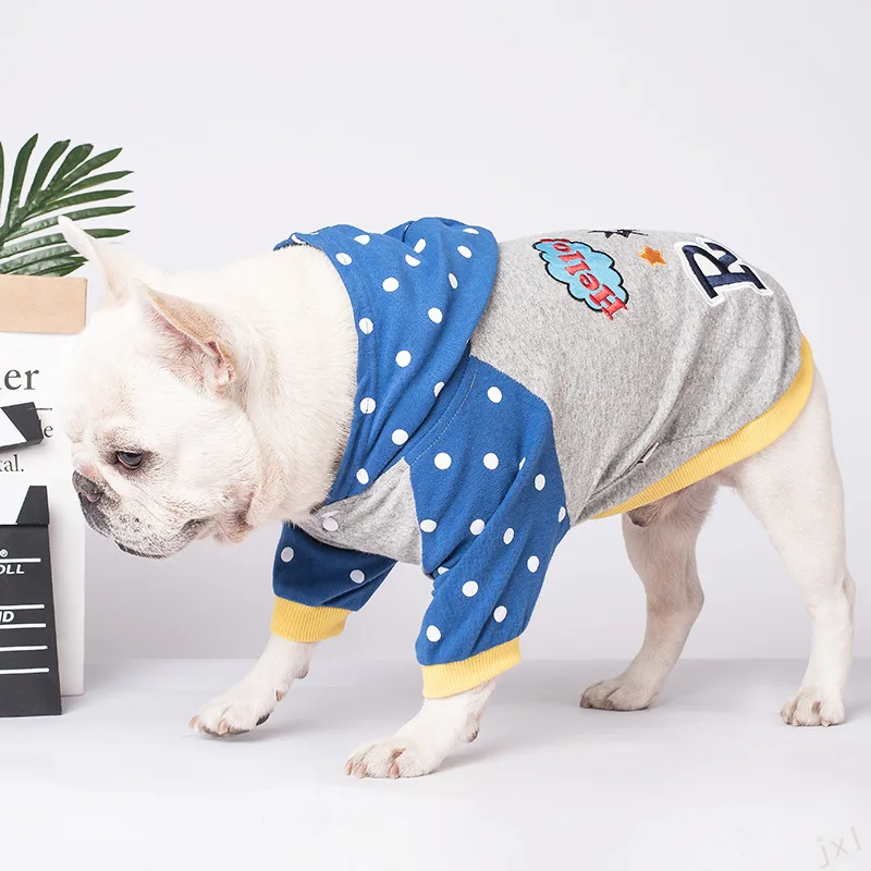

Spring Summer Fashion Dog Hoodies Puppy French Bulldog Two-legged Clothes Dog Clothes for Small Dogs