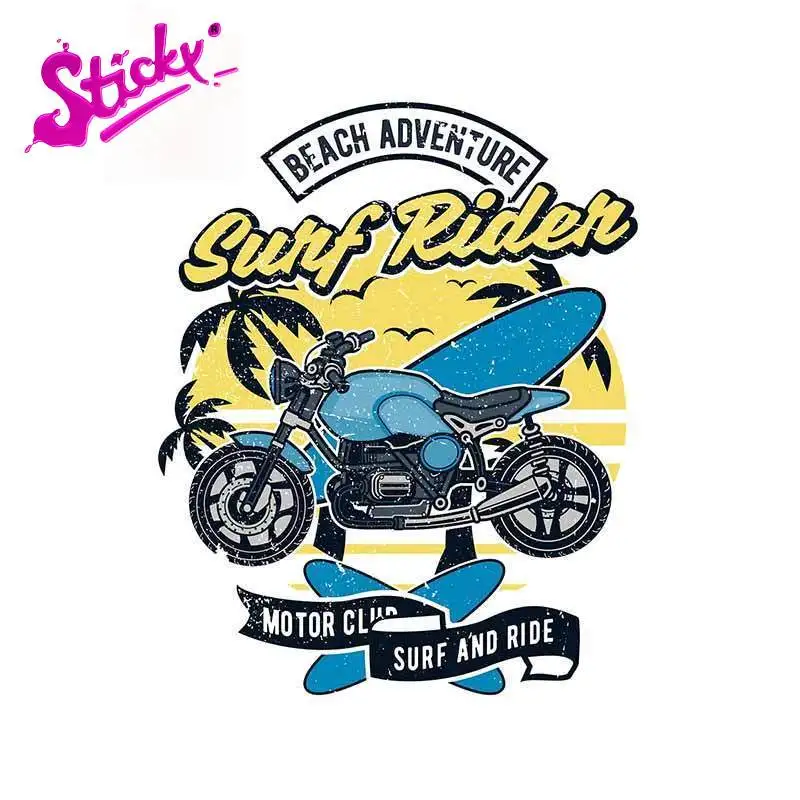 

STICKY Motorcycle Club Warp Decals 3D Car Stickers for Refrigerator Car Body Windshield Truck Vehicle Decal