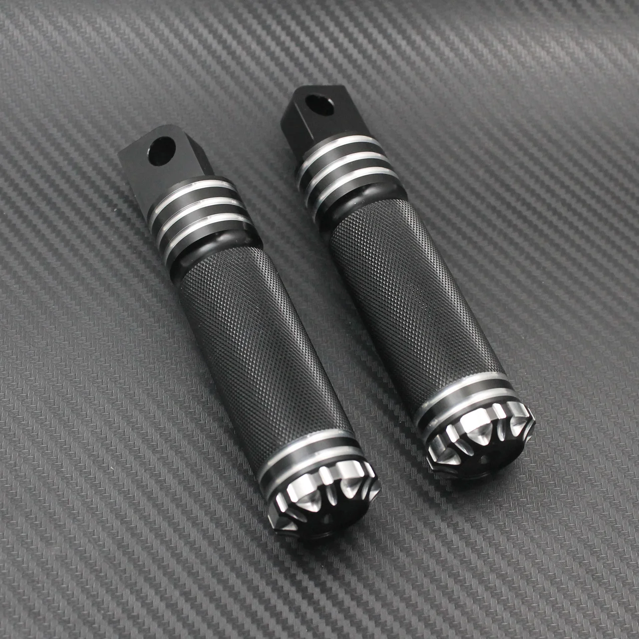 Черная ножная педаль для мотоцикла набор ногтей Harley Touring Dyna Fatboy Sportster XL883 1200 Road King