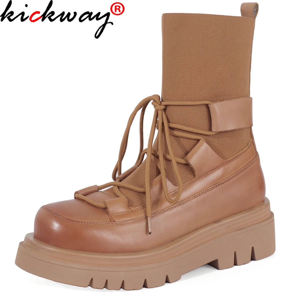 

Kickway/дизайнерская обувь; Роскошная женская обувь; Коллекция 2021 года; Обувь для отдыха; Ботильоны; Женская Удобная Повседневная обувь; Женски...