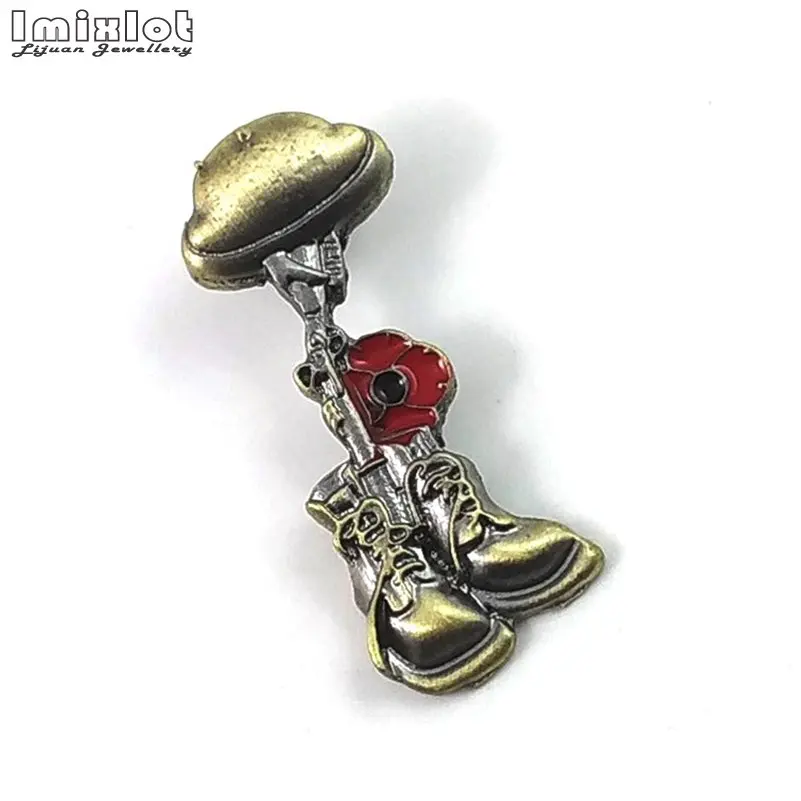 Retro Veteran Helmet Brooch EX-Soldier Boot Collar Pin Men's Jackets Backpack Badge High Quality Enamel Metal Jewelry | Украшения и