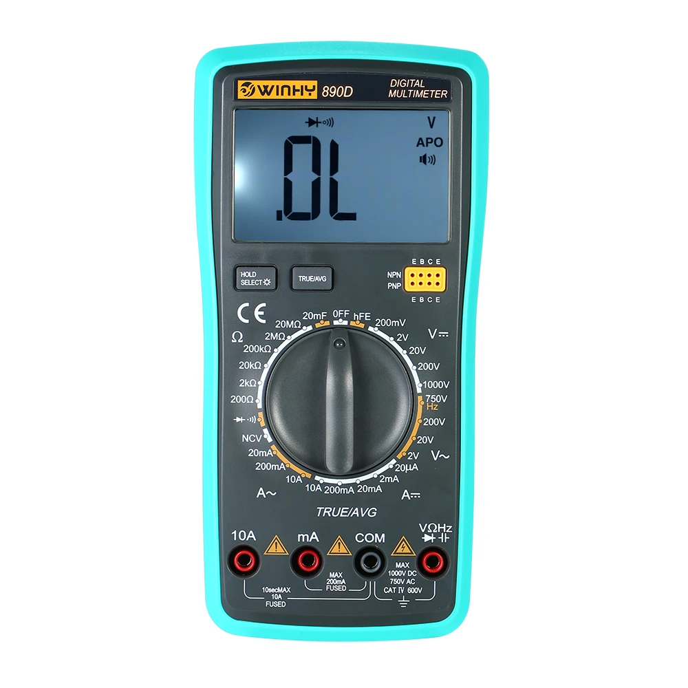 Многофункциональный Ручной цифровой мультиметр с ЖК дисплеем Бесконтактный