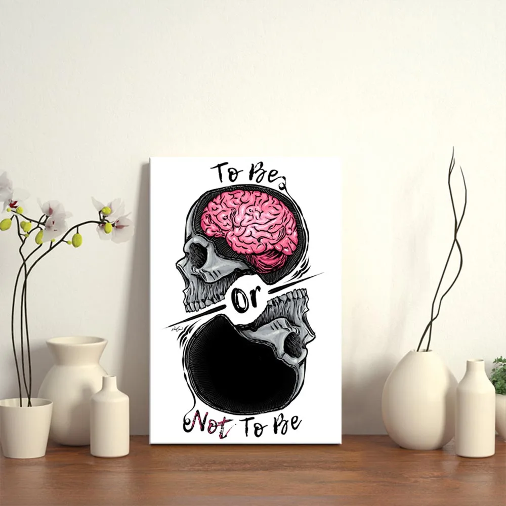 

Poster Prints To Be or Not To Be Canvas Oil Painting Art Wall Pictures Home Decor No Frame