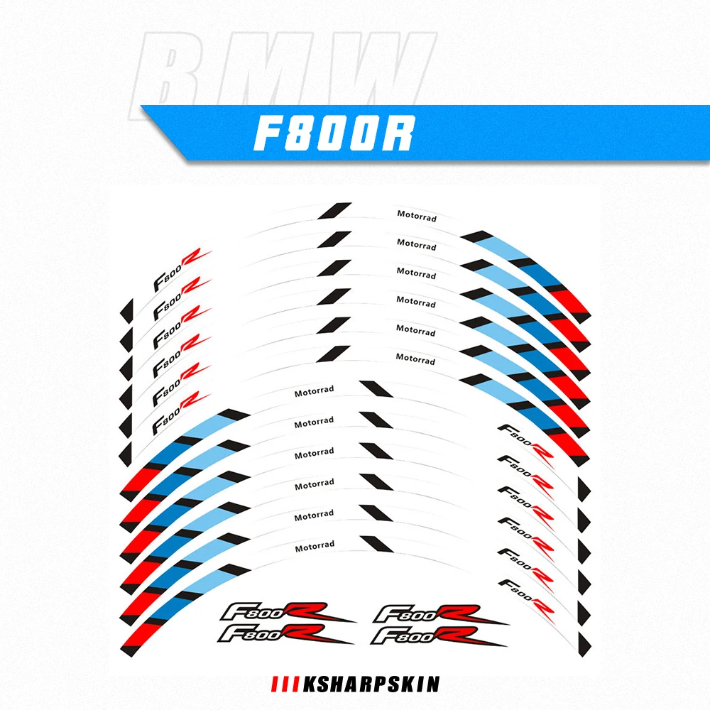 Наклейки на обод колеса мотоцикла пленка для шин светоотражающие наклейки BMW F800R