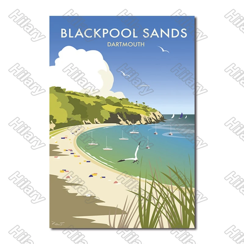 

Poster Landscape Cartoon Island Canvas Painting and Prints Wall Pictures Decoration for Living Room and Bedroom Frameless Style