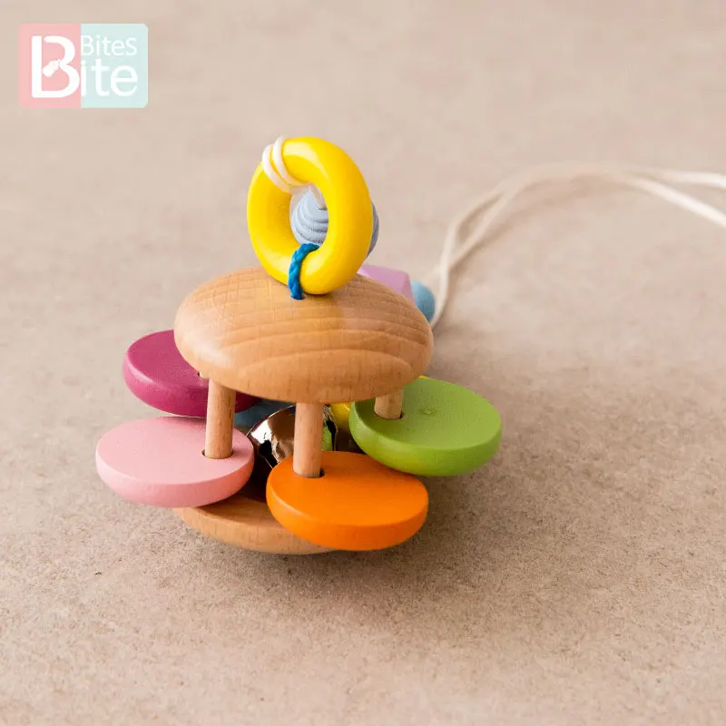 1 шт. детская деревянная погремушка для прорезывания зубов | Игрушки и хобби