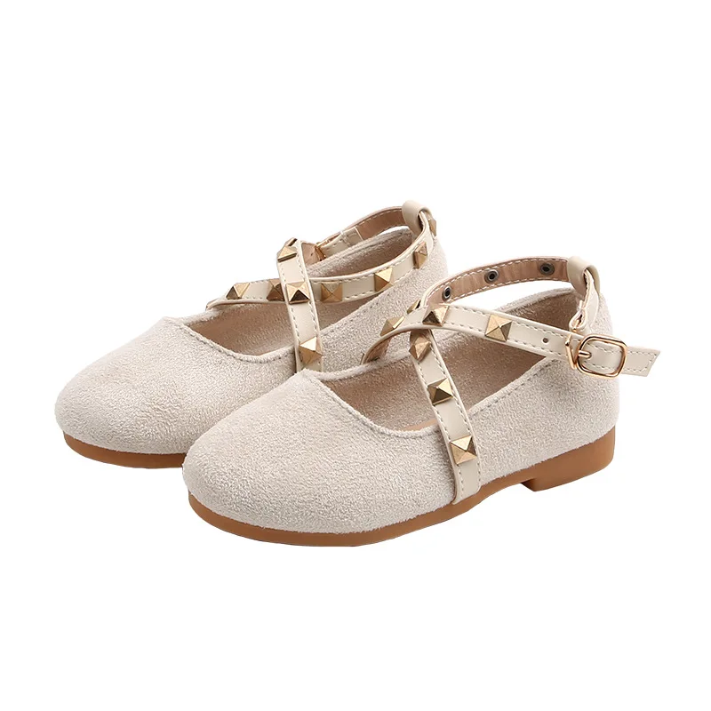 

2021 Spring Girls Leather Shoes for Children Princess School Flat Casual Shoes Kids Summer Bow-knot Student Sandals