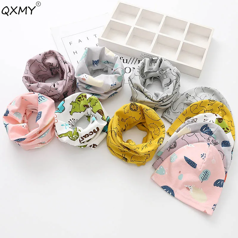 Детская шапка в комплекте шапки для младенцев хлопковый шарф Детские шапочки