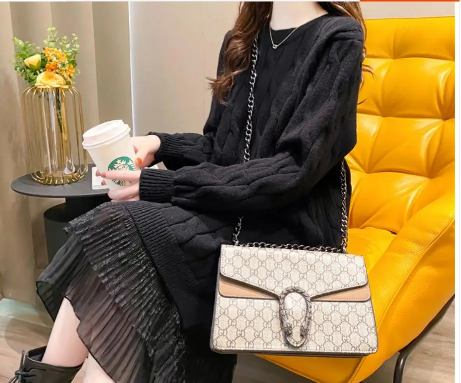 

2021 spring and autumn winter with New style fashion Long sleeve Women's Sweater coat