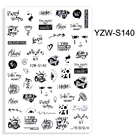 Наклейка для ногтей со словами, наклейки для ногтей, наклейки для ногтей, наклейка для ногтевого дизайна, переводная наклейка для ногтей, Слайдеры для ногтей, черные ногти