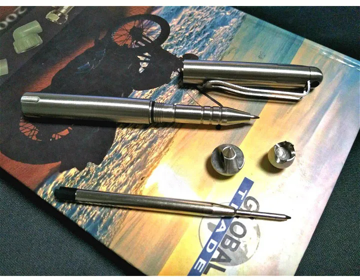 

Tactical Pen Self-defense Pen Stainless Steel Defense Supplies Outdoor Emergency Glass Breaker Tool 3 Replaceable Attack Head