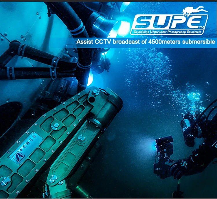 SUPE Scubalamp V4K Pro Видео свет 7600 люмен белый турбо подводный дайвинг фотография водонепроницаемый заполняющий свет