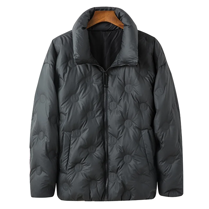 

branded Co men's stand collar down jacket 2020 winter new loose casual waterproof wind proof pressure glue down jacket