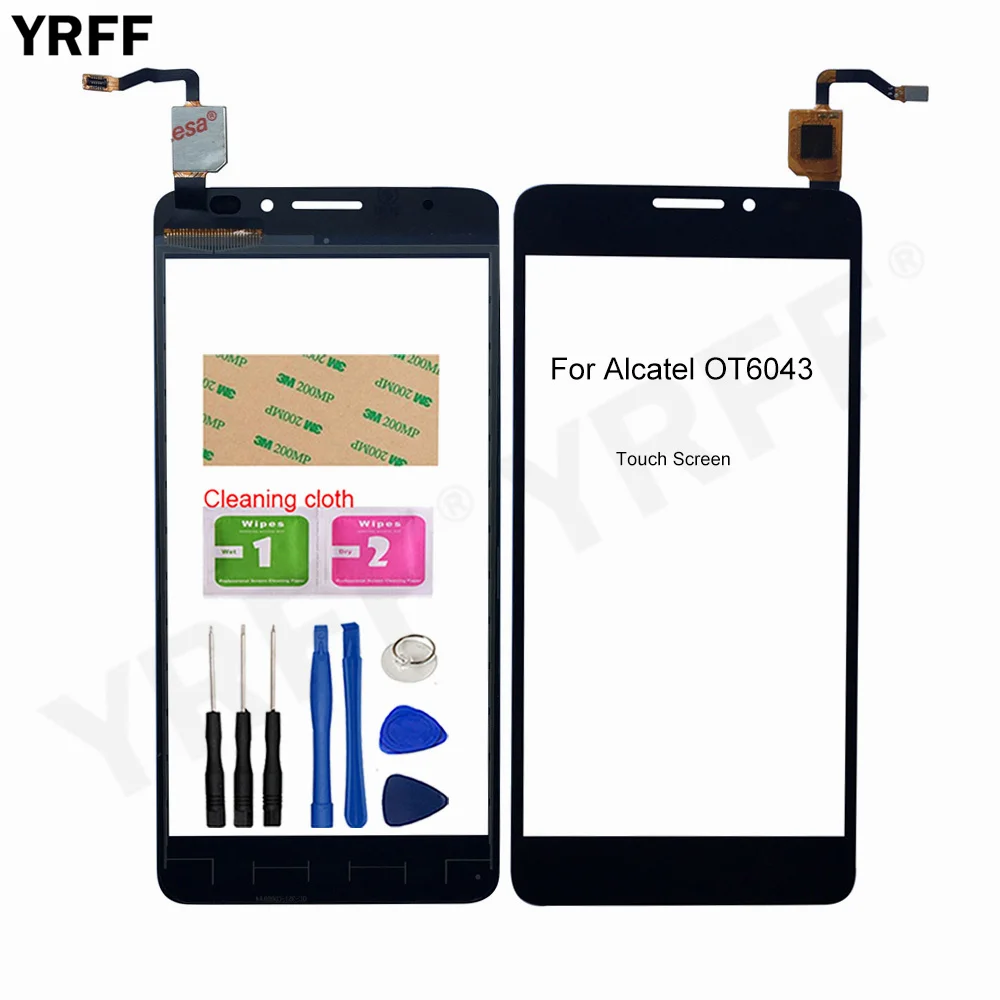Для Alcatel Idol X Plus + 6043D сенсорный экран дигитайзер 5 0 '� Переднее стекло датчик |