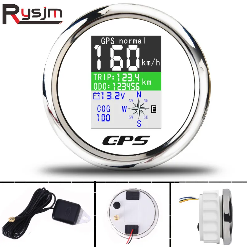Водонепроницаемый одометр с TFT экраном 85 мм GPS Спидометр Регулируемый Trip ODO COG