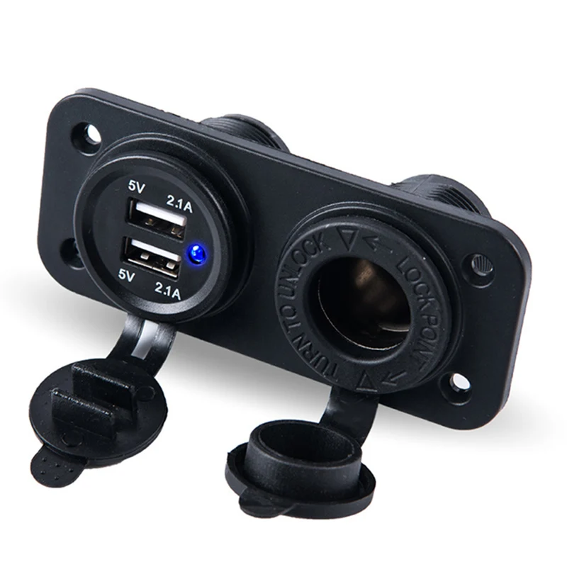 Двойная автоматическая USB розетка для автомобильного прикуривателя Разветвитель зарядное устройство Зарядка адаптер питания для телефонная розетка автомобильные аксессуары DC 12 В