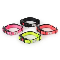 adjustable pet dog collar super durable pet collar safety blank plain nylon pet dog collar for outdoor dog accessories supplier