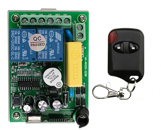 Беспроводной пульт дистанционного управления Переключатель AC 220 В 2CH 2 CH модуль