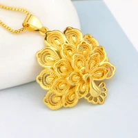 phoenix pendant chain yellow gold filled womens pendant chain jewelry gift