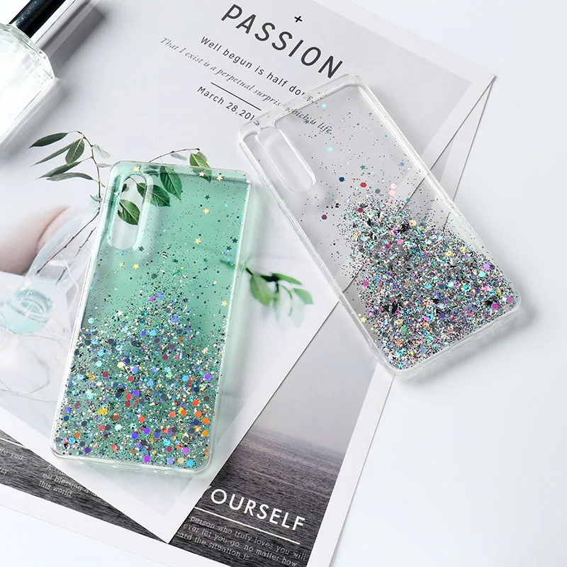 Чехол сверкающий с блестками для huawei Nova 5T 5i 3i 4 Honor 20s 10i V20 P10 P30 Pro P8 P9 Lite P Smart Z Y7 Y9 Prime чехол