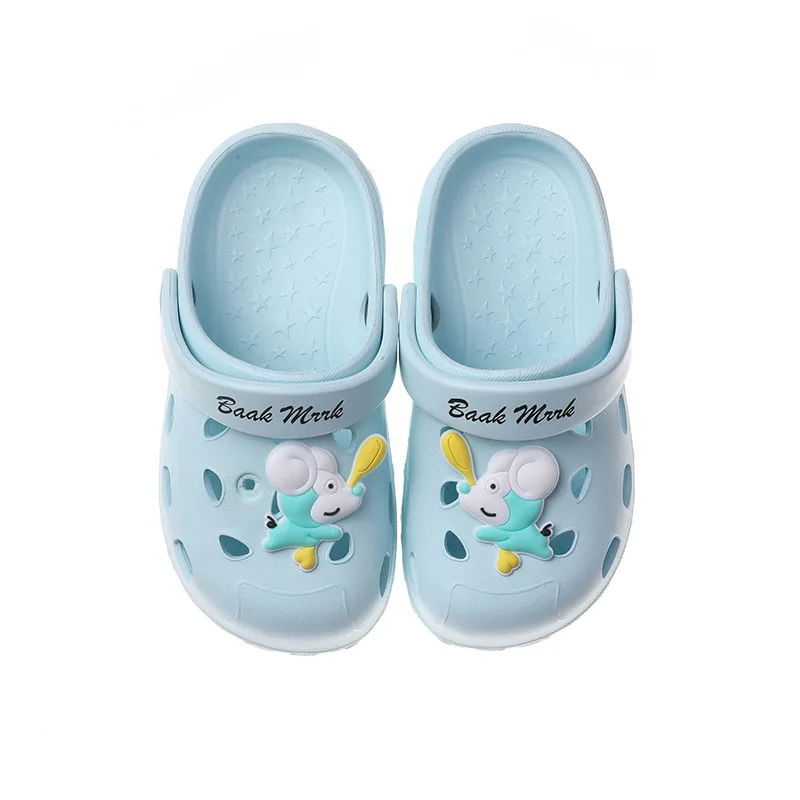 Летние тапочки для малышей модные перекрестные Детские уличные с мышью дома