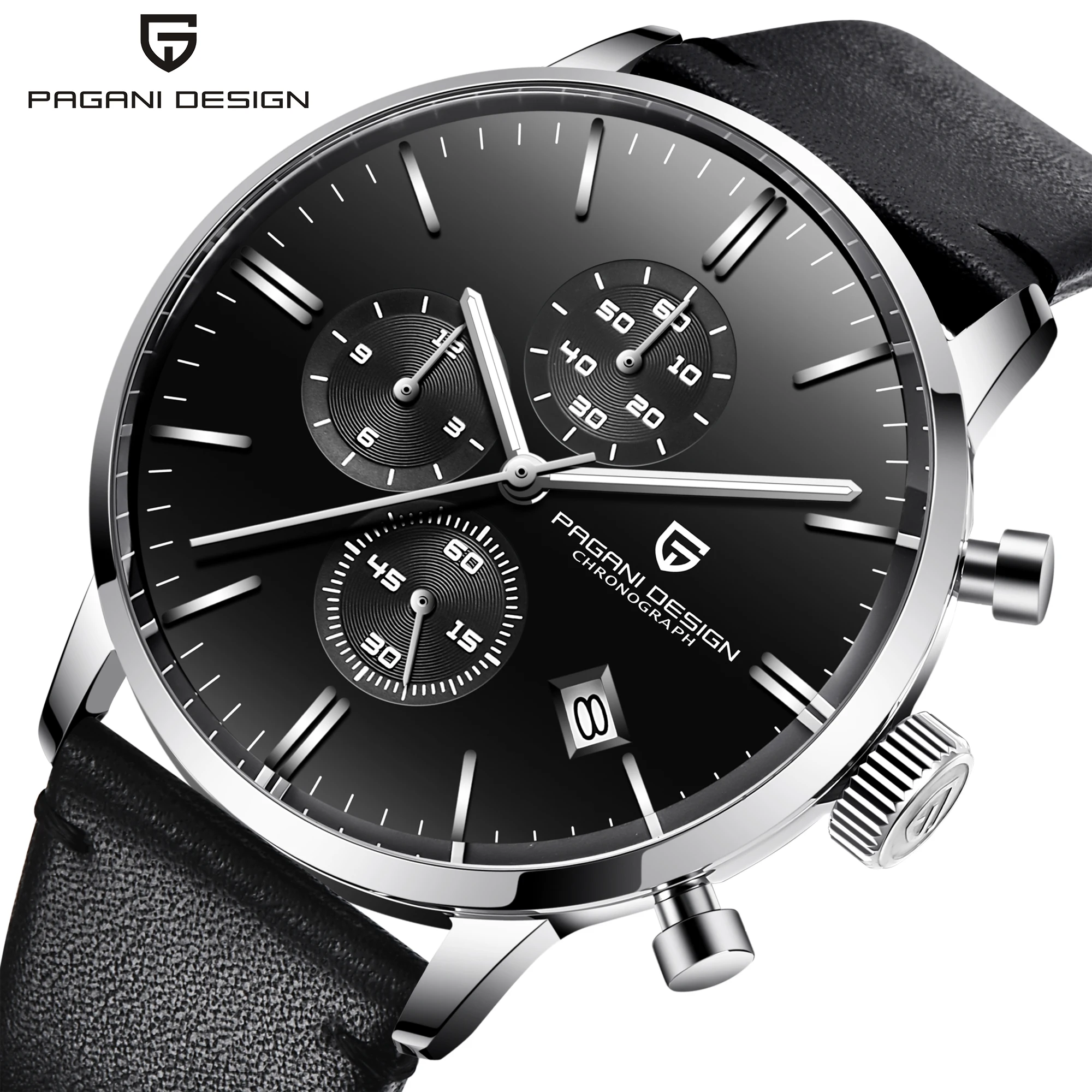 

PAGANI DESIGN Watch PD2720K Top Brand Luxury Chronograph Men Quartz Wristwatches Japan VK67 Movement Waterproof Watch
