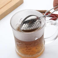 1pc stainless steel tea strainer tea ball infuser sphere mesh strainer filter hot pot spice seasoning bag filter kitchen teaware