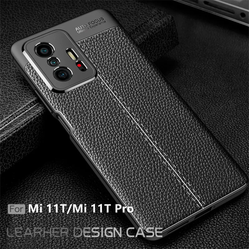 

For Case Xiaomi Mi 11T Pro Cover For Mi 11T Pro Capas Shockproof Back Soft TPU Leather For Fundas Poco X3 F3 M4 Mi 11T Pro Cover