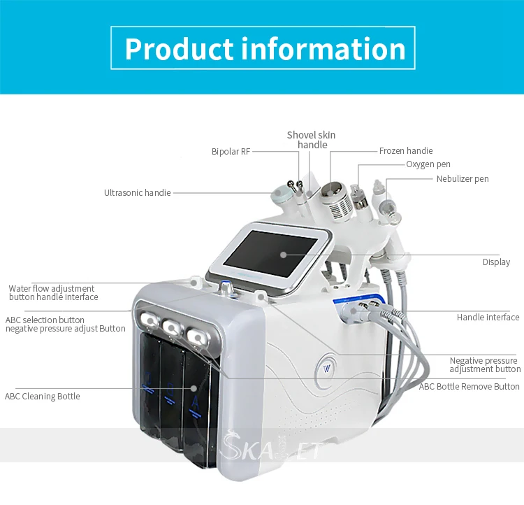 Эффективное средство для глубокой очистки кожи лица 6 в 1 H2 O2 удаления черных