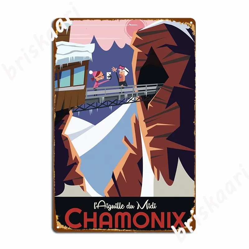 

Chamonix L'aiguille Du Midi, плакат, металлический знак, печатная декорация, подвески, плакаты