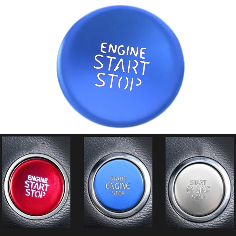 

Car Engine Start-Stop Button Sticker One-Key Start Button Trim Sticker for Hyundai Tucson Elantra 2021 2022