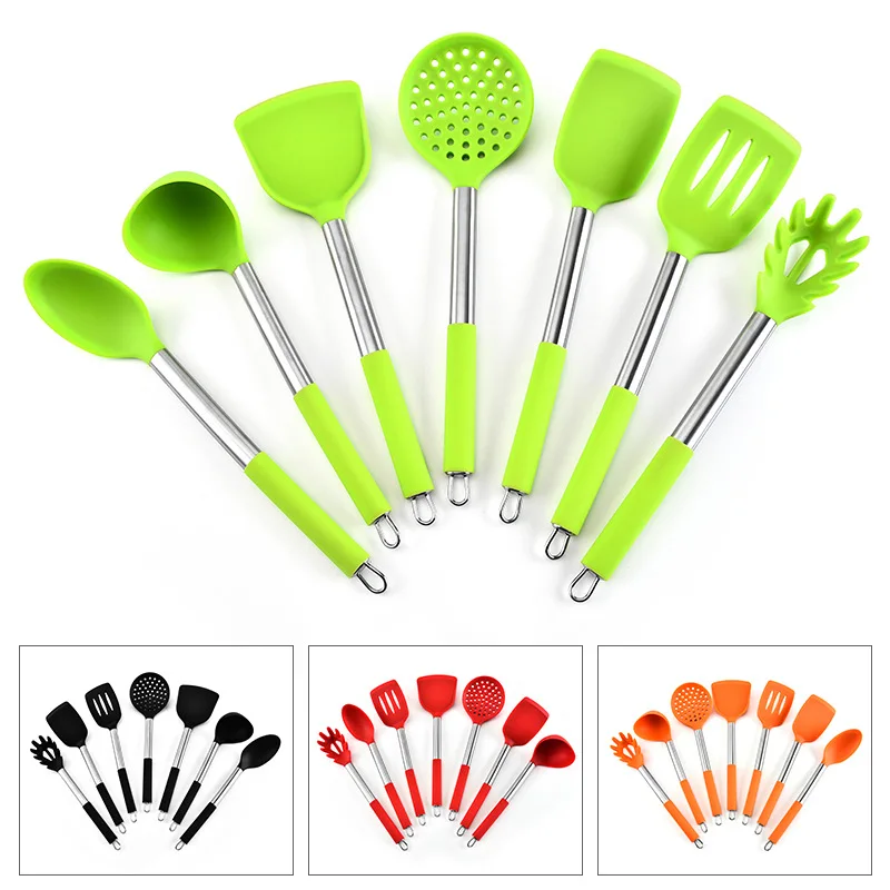 Ручка из нержавеющей стали силикагель кухонная утварь 7 предметов кухонные