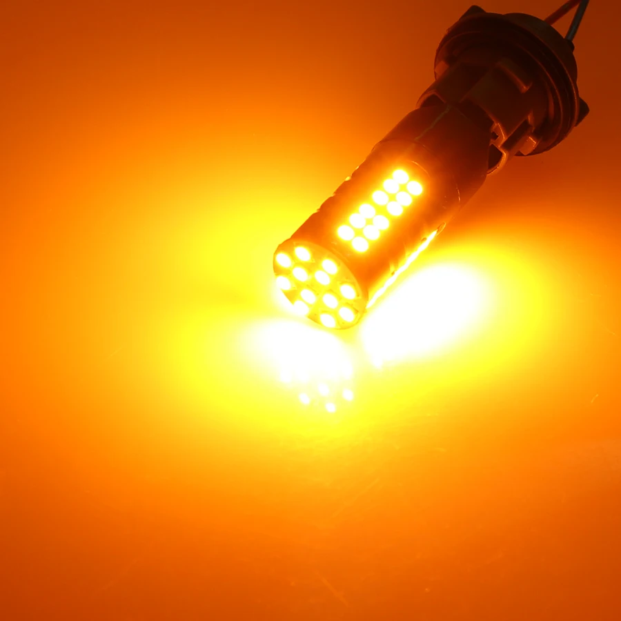 HYZHAUTO 2 светодиодный т. T20 Светодиодные Лампы Canbus без ошибок 3030 60SMD W21W светильник