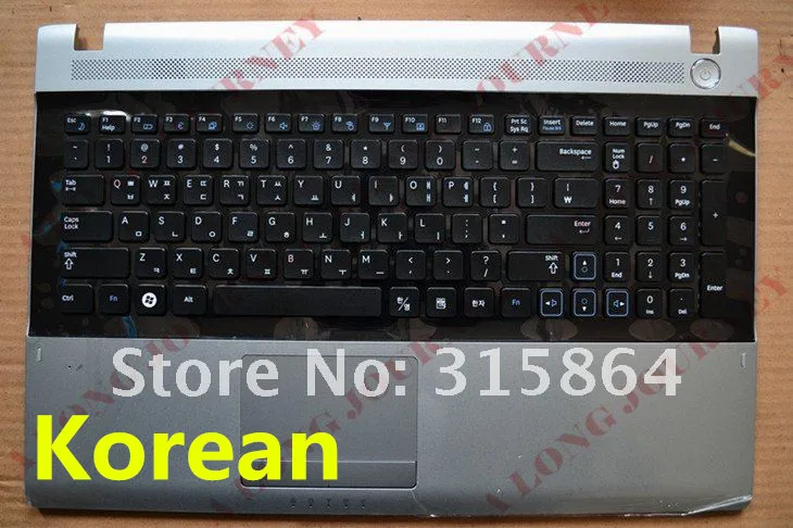 Новая клавиатура для ноутбука с сенсорной панелью и подставкой для ладоней для Samsung RV509 RV511 RV515 RV520 E3511.
