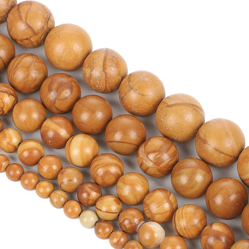 Бисер из натурального камня 15 дюймов гладкий Круглый свободный для изготовления