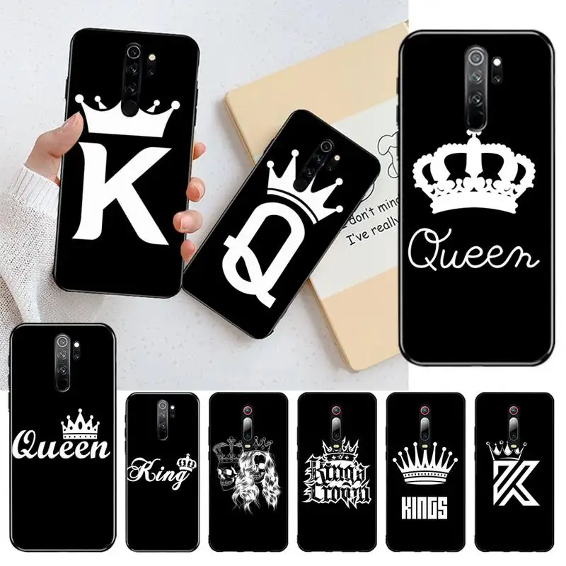 Высококачественный чехол для телефона HPCHCJHM king Queen Crown Redmi Note 8 8A 7 6 6A 5 5A 4 4X 4A Go Pro Plus