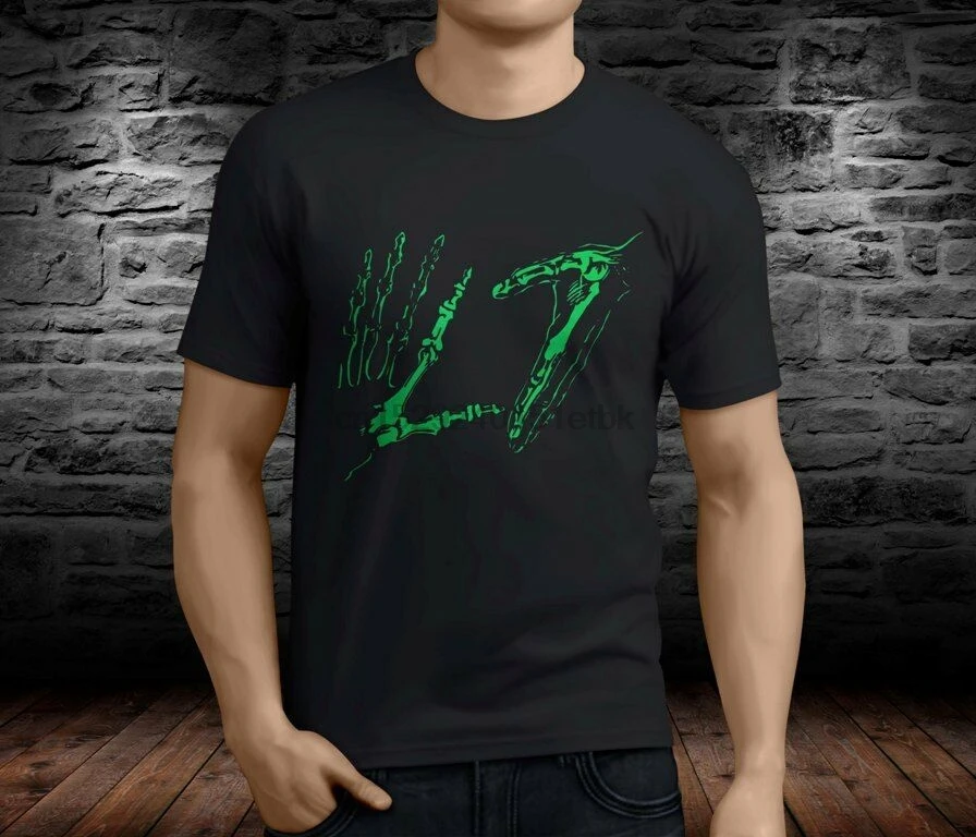 Новинка популярная мужская черная футболка с ремешком на руку L7 размер S-3XL |