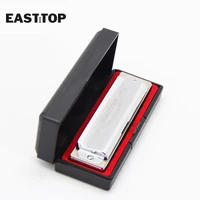 easttop t006 10 hole brass comb brass reedplate blues harmonica