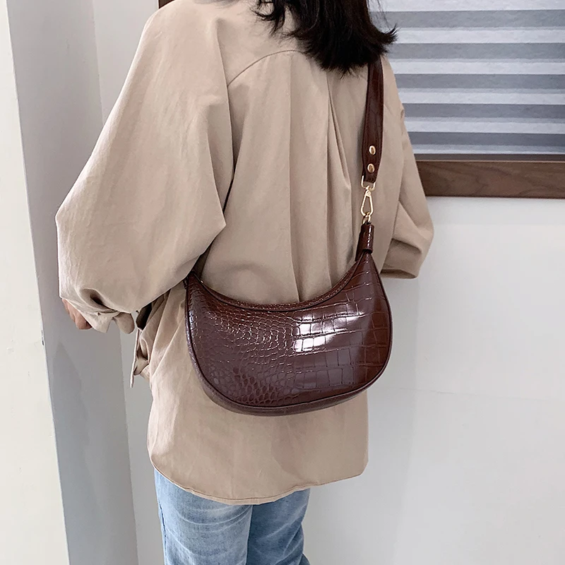

Durable PU Leather Crossbody Bags Fashion Stone Pattern Retro Lady Handbags Small Shoulder Messenger Bag Phone Handbag