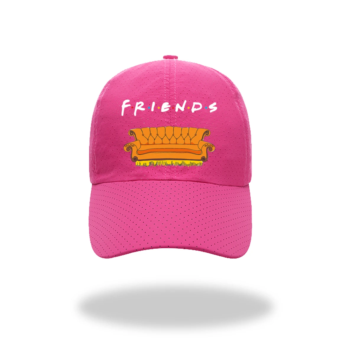 

Friends Hot Tv Funny Outdoor Sun Protection Caps Adjustable Breathable Anti-UV Women's Cap Baseball Cap for Men Unisex Casquette