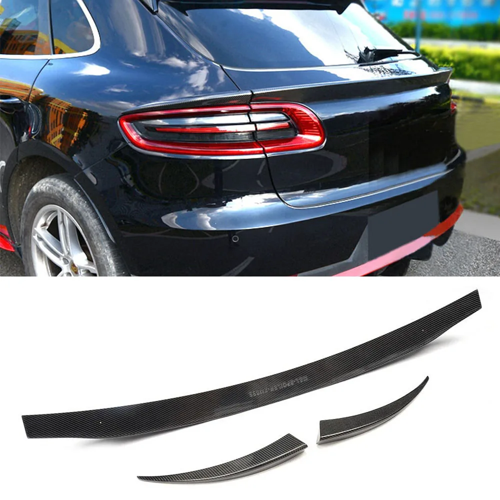 Задний багажник автомобиля из углеродного волокна спойлер для Porsche Macan 2014 2015 2016 2017