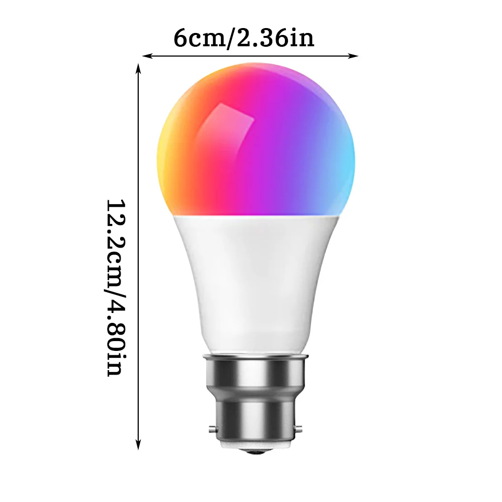 

Tuya 9W WiFi Smart Light Bulb, E27 RGB LED Lamp Dimmable with Smart Life APP, Voice Control for Google Home Lighting, Alexa