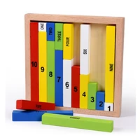 montessori math number rods wooden blocks learning resources preschool educational toys for children jouet en bois enfant