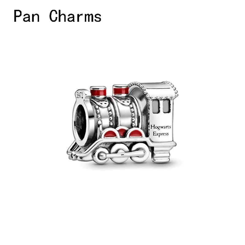 

Wholesale Fit Original Bracelet 30% Silver Red Train Car Retro Magic Charm Beads For Jewelry Making DIY