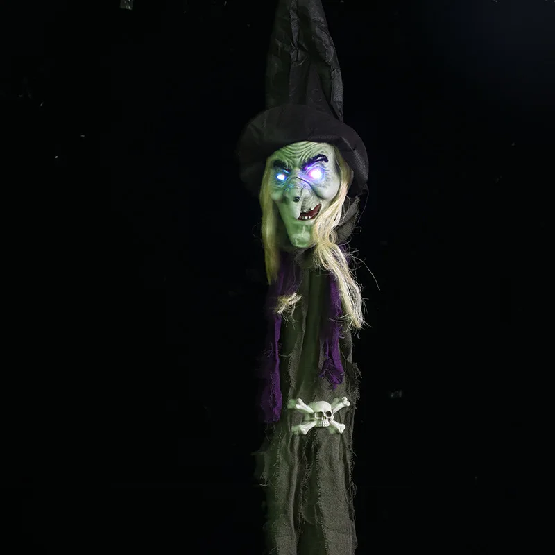 

Halloween Witch Decoration Glowing Pointed Hat Witch Halloween Party Decoration Supplies Halloween Horror Props HM18