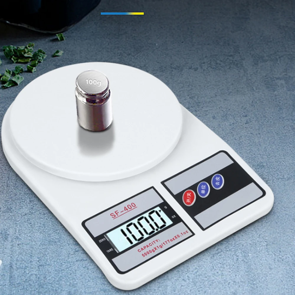 Portable 5kg/7kg/10kg 1g Kitchen Scale With LCD Backlight Display Electronic Digital Scales For Baking Diet Baby Food Measuring