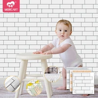 MORCART Self Adhesive Wall Decorative Vinyl Tile Sticker Waterproof Peel and Stick Backsplash Tile for Kitchen Bathroom 1PCS